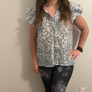 Cartolina Nantucket floral top size S